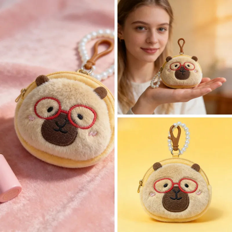 100 Points Reward | Cute Plush Collection — Pouch, Bag Charm, Key Pouch & Earbud Case