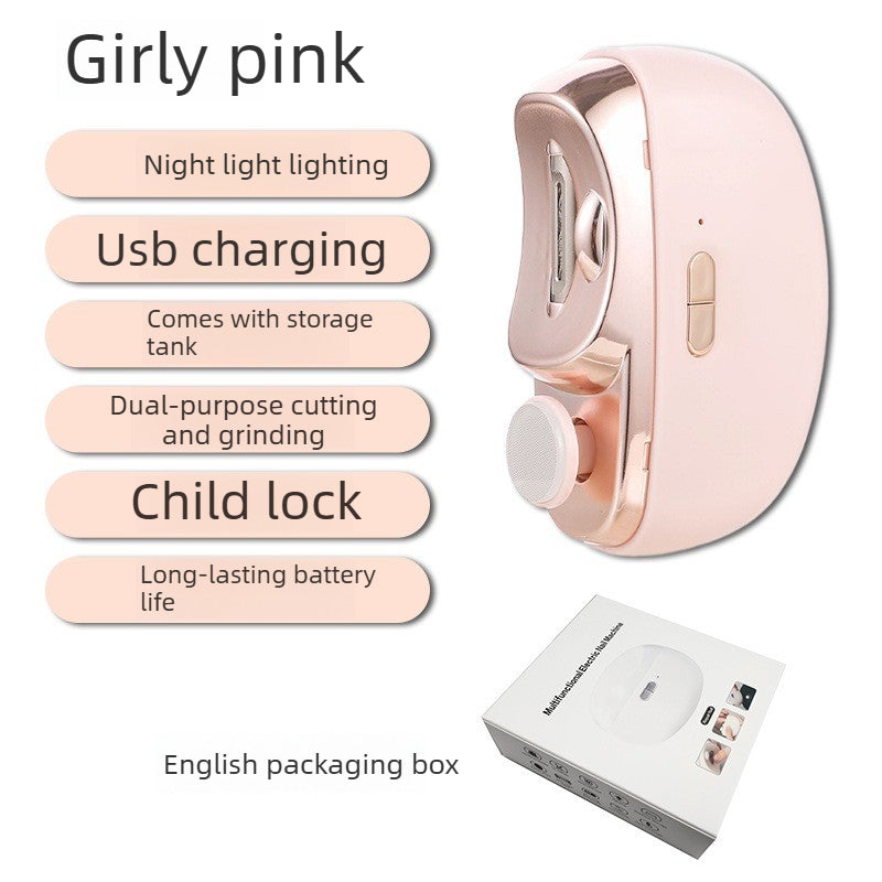 Nail Grinder Electric Nail Scissors Children Adult Anti-clip Nail Clippers Automatic Nail Clipper Multifunctional Nail Grinder