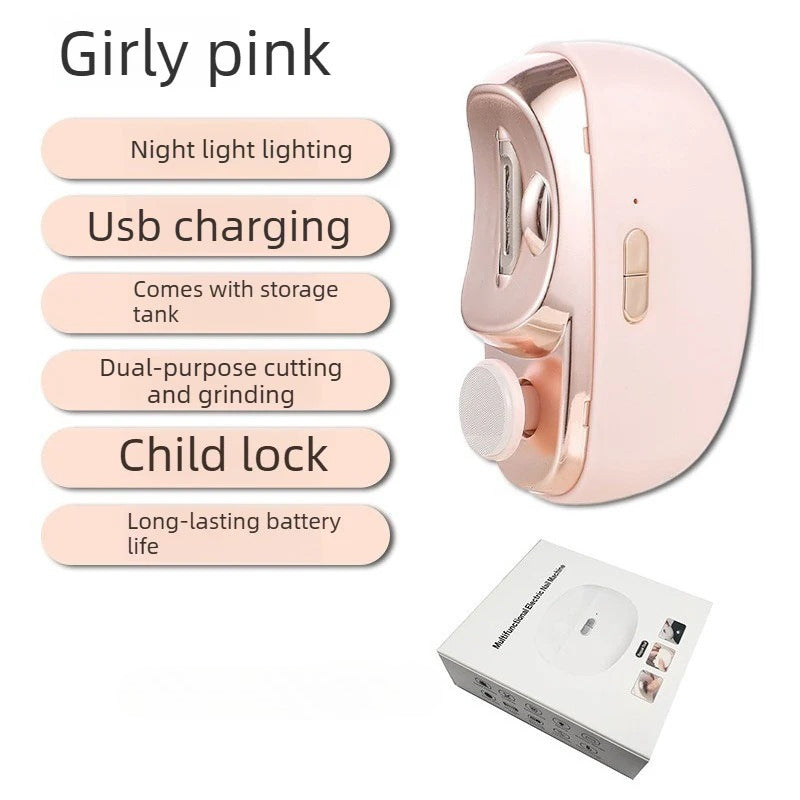 Nail Grinder Electric Nail Scissors Children Adult Anti-clip Nail Clippers Automatic Nail Clipper Multifunctional Nail Grinder