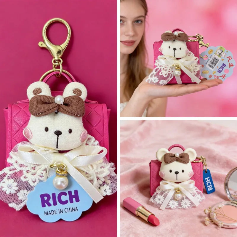100 Points Reward | Cute Plush Collection — Pouch, Bag Charm, Key Pouch & Earbud Case