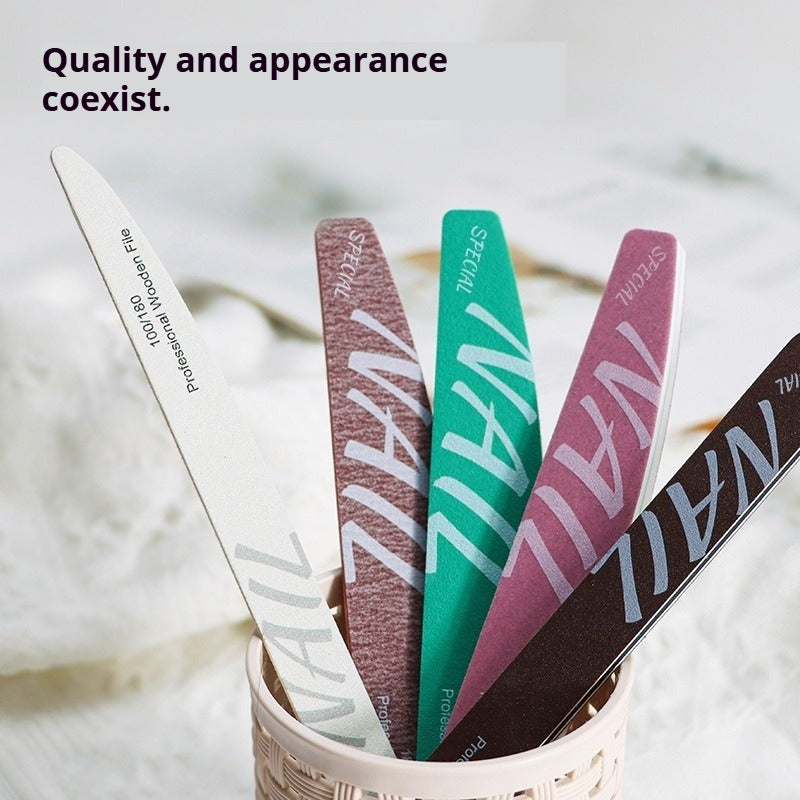 Professional Nail Files for Nail Techs, Double Sided Sponge Nail Buffers & Polishing Strips, Reusable & Washable