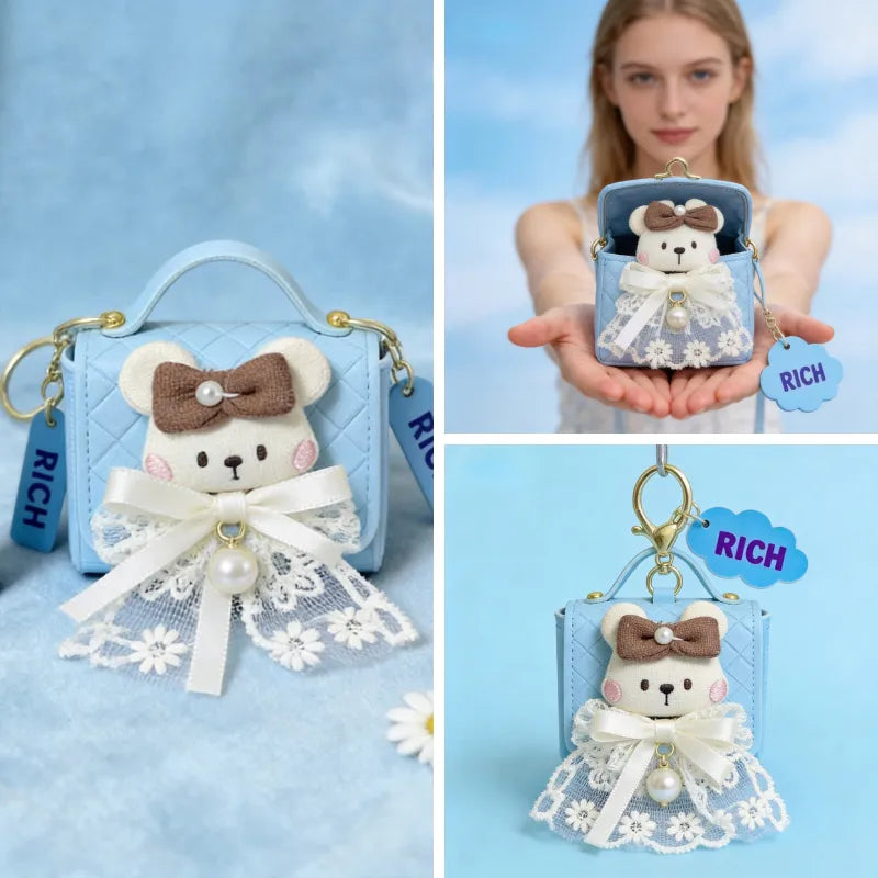 100 Points Reward | Cute Plush Collection — Pouch, Bag Charm, Key Pouch & Earbud Case