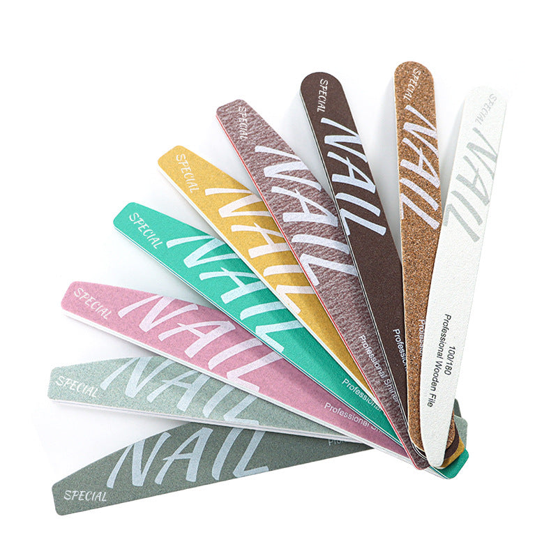 Professional Nail Files for Nail Techs, Double Sided Sponge Nail Buffers & Polishing Strips, Reusable & Washable