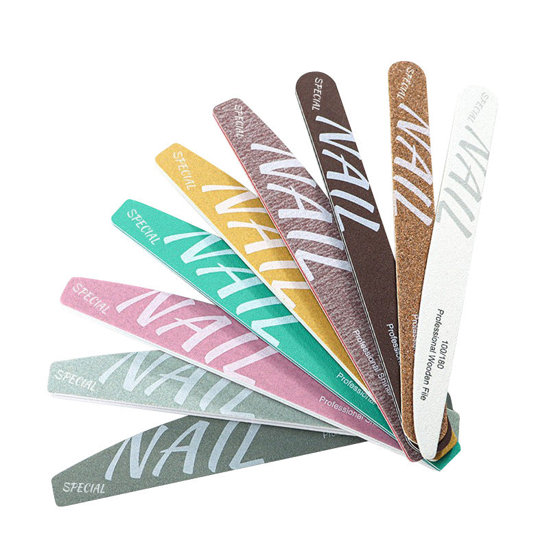 Professional Nail Files for Nail Techs, Double Sided Sponge Nail Buffers & Polishing Strips, Reusable & Washable