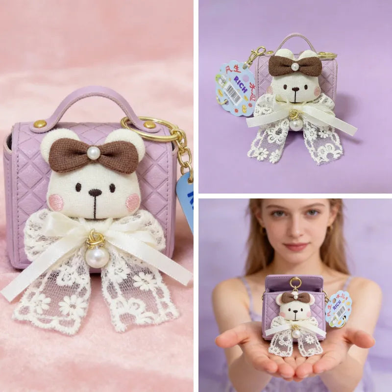 100 Points Reward | Cute Plush Collection — Pouch, Bag Charm, Key Pouch & Earbud Case