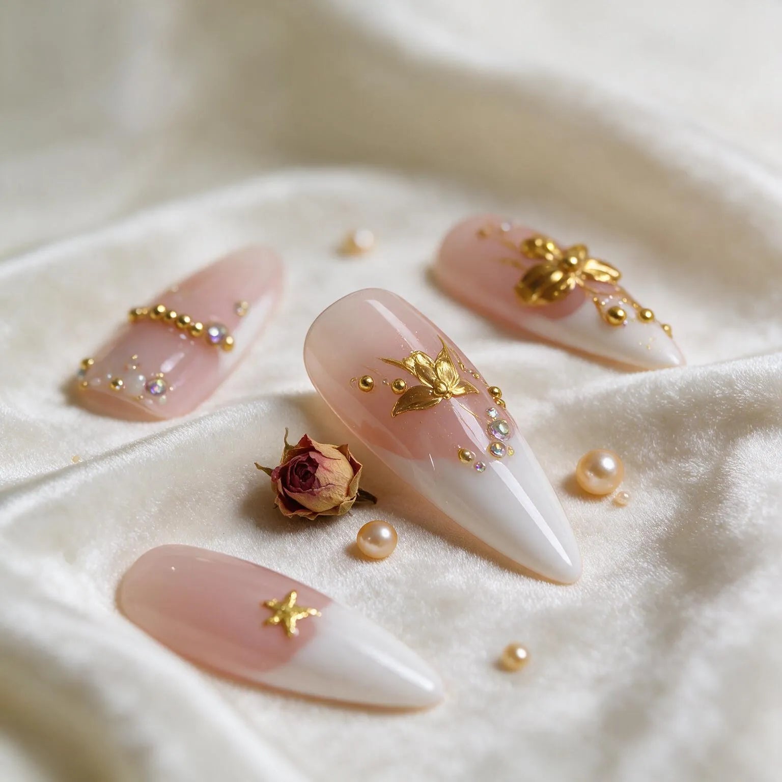 Handmade Press-On Nails – Versatile Fake Nails for Daily, Party, Wedding & More