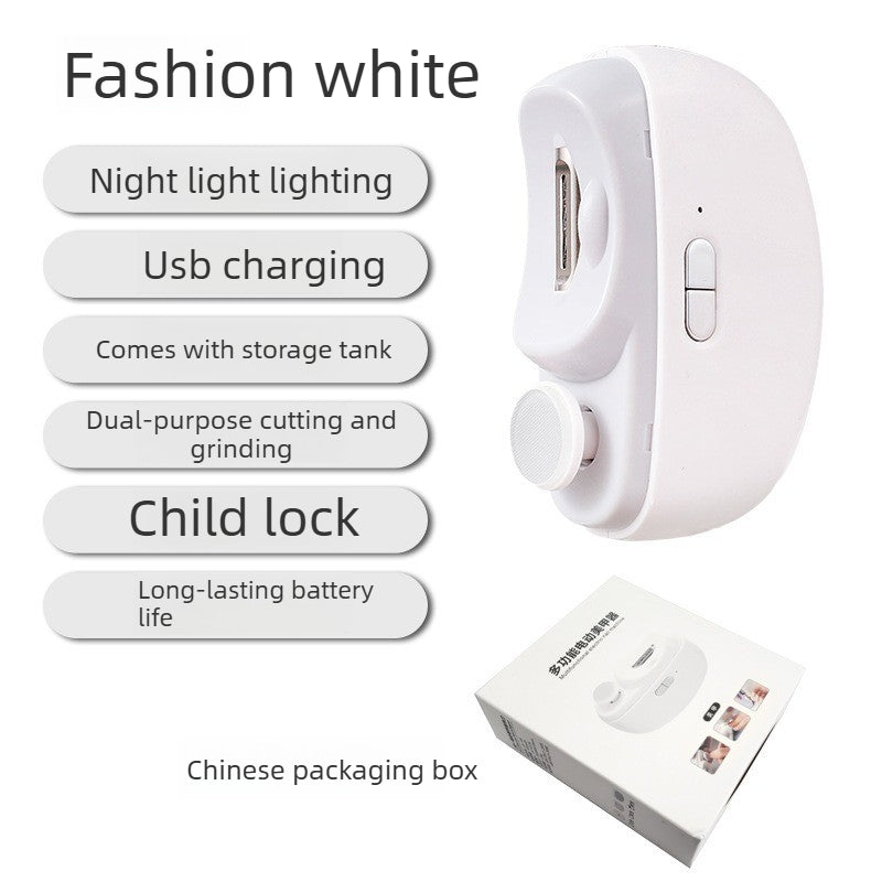Nail Grinder Electric Nail Scissors Children Adult Anti-clip Nail Clippers Automatic Nail Clipper Multifunctional Nail Grinder